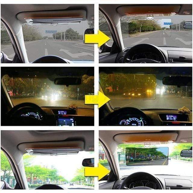 Gadgets d'Eve FILTERUV™ : Visières Anti-Reflets de Jour et de Nuit Pour Voiture